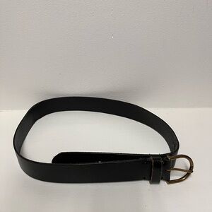 American Eagle Outfitters Black Belt with Gold Buckle